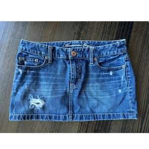 Denim American Eagle Mini Skirt